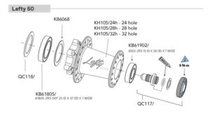 Moyeu Lefty 50 KH105/..H Cannondale