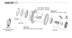 Moyeu Lefty 60 KH119/.. Cannondale