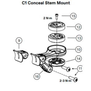 Support de compteur potence Conceal K18053 Cannondale