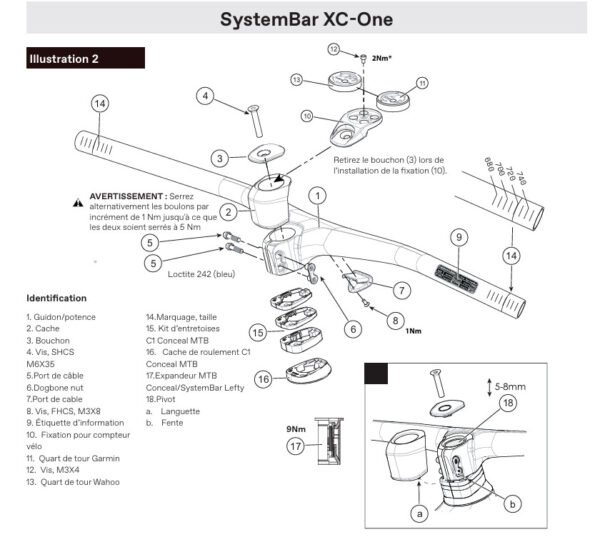 Support compteur SystemBar XC-One K18044 Cannondale