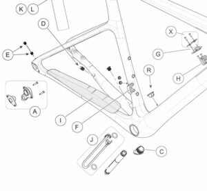 Protection base arrière SuperSix Evo 4 K34232 Cannondale