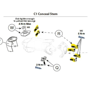 Vis de serrage de potence C1 Conceal K28082 Cannondale