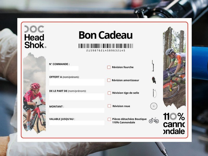 Bon cadeau Doc HeadShok - 110% Cannondale